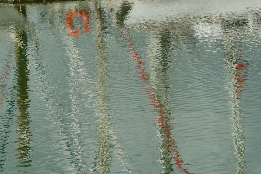 Mast reflections7002 
 SONY DSC 
 Keywords: Sea, Seaside, Boat, mast, reflections, River Arun, Littlehamton, West Sussex, Arun Yacht Club