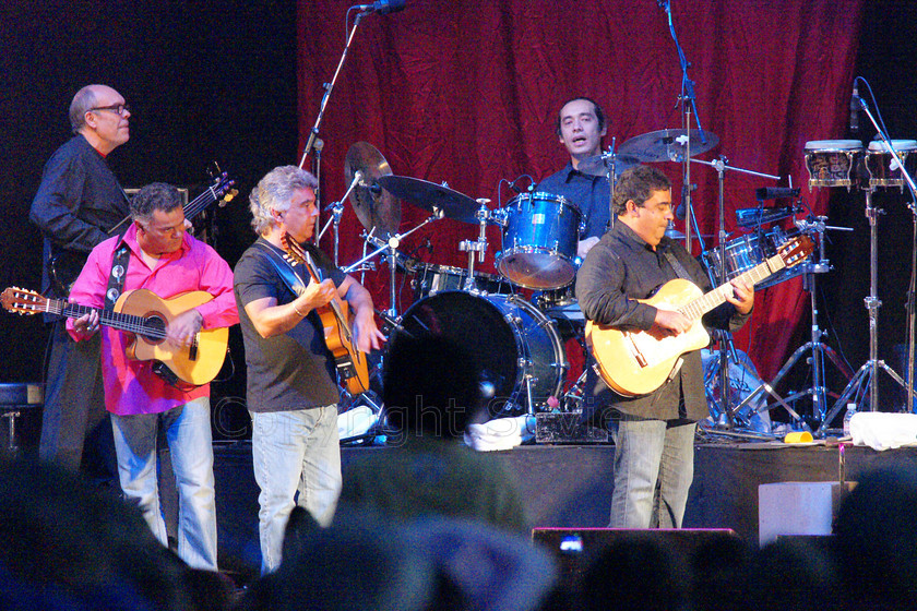 Gipsy Kings04722 
 Gipsy Kings in open air concert, 12th July 2008 at Audley End House, Saffron Walden in Essex, UK 
 Keywords: Gipsy Kings, concert, 12th July 2008, open air, Audley End House, Saffron Walden, Essex, UK