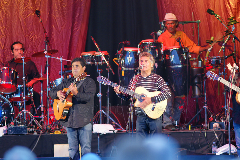 Gipsy Kings04491 
 Gipsy Kings in open air concert, 12th July 2008 at Audley End House, Saffron Walden in Essex, UK 
 Keywords: Gipsy Kings, concert, 12th July 2008, open air, Audley End House, Saffron Walden, Essex, UK