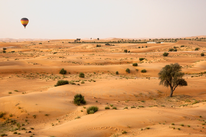 Al Ain balloon8696 
 Balloon, desert and dunes view near Al Ain, UAE 
 Keywords: Balloon; camel trails; Al Ain, desert, dunes, UAE