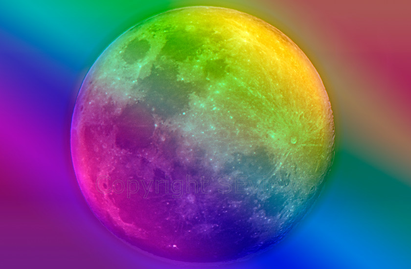 Rainbow Moon1 
 Moon with rainbow pattern 
 Keywords: Moon, Night, Multicolour, Rainbow