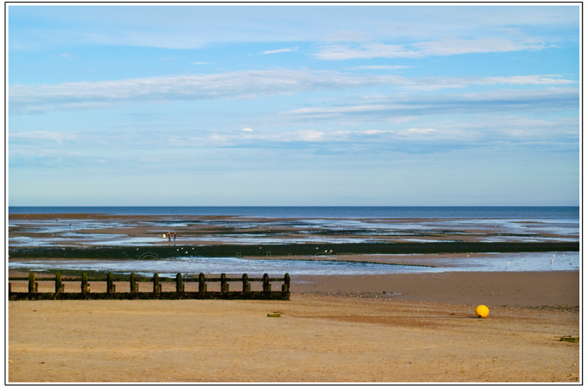 Yellow buoy sandy beach 
 Yellow buoy on beach, Littlehampton, West Sussex 
 Keywords: Yellow buoy, beach, Littlehampton, West Sussex