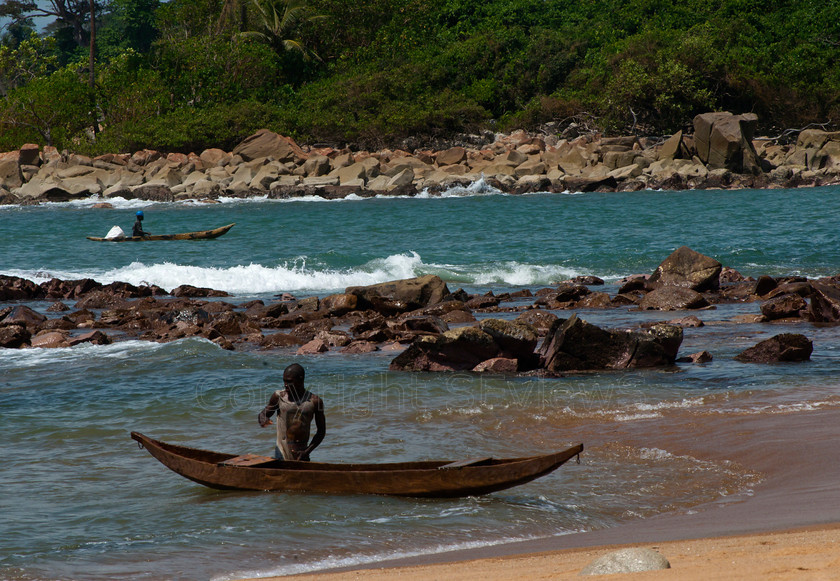 Dug out canoe2 
 Dug out canoe & waves near Axim, Ghana, West Africa 
 Keywords: dug out canoe, waves, Atlantic Ocean, Axim, Ghana, West Africa