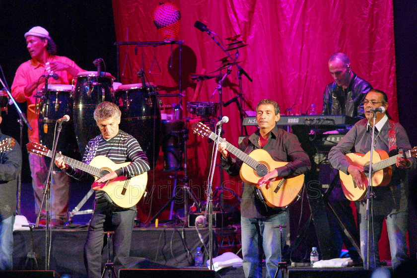 Gipsy Kings04760 
 Gipsy Kings in open air concert, 12th July 2008 at Audley End House, Saffron Walden in Essex, UK 
 Keywords: Gipsy Kings, concert, 12th July 2008, open air, Audley End House, Saffron Walden, Essex, UK