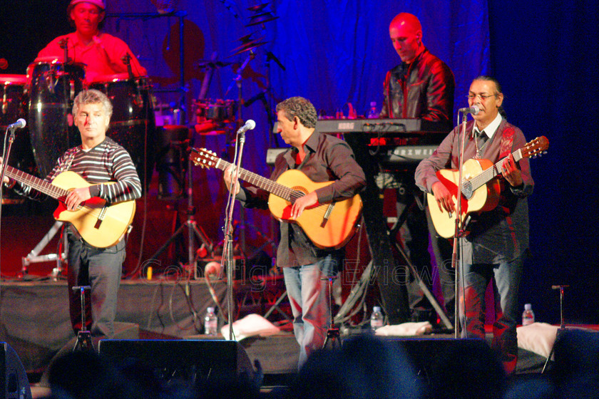 Gipsy Kings04739 
 Gipsy Kings in open air concert, 12th July 2008 at Audley End House, Saffron Walden in Essex, UK 
 Keywords: Gipsy Kings, concert, 12th July 2008, open air, Audley End House, Saffron Walden, Essex, UK