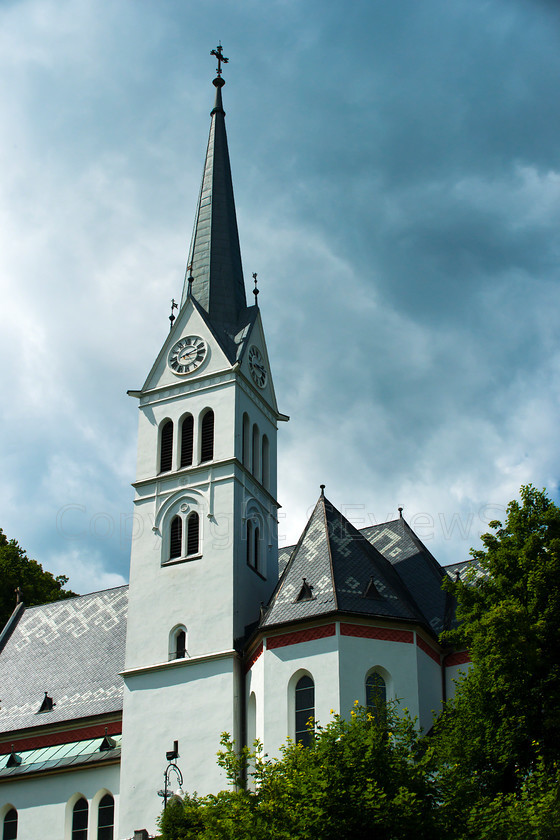 Bled Church 
 Church on shore of Bled Lake, Slovenia 
 Keywords: Bled, Lake, Church, Slovenia, EU