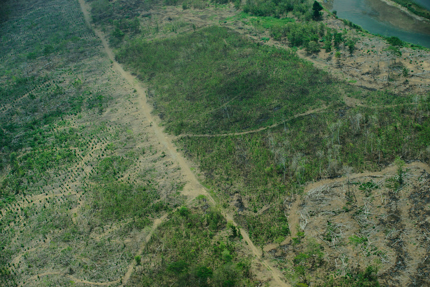 From rain forest to plantation 
 Aerial view of Pacific Coast, Costa Rica: From rain forest to plantation 
 Keywords: Costa Rica, Pacific Coast, Aerial view