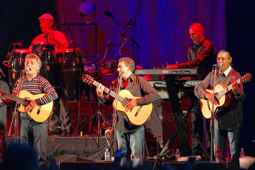 Gipsy Kings04745 
 Gipsy Kings in open air concert, 12th July 2008 at Audley End House, Saffron Walden in Essex, UK 
 Keywords: Gipsy Kings, concert, 12th July 2008, open air, Audley End House, Saffron Walden, Essex, UK